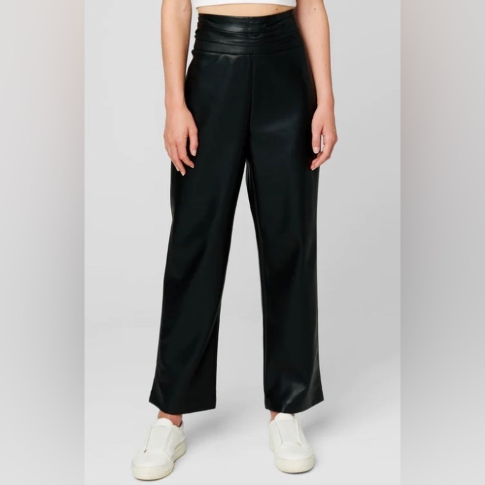BLANKNYC NEW $98 The Baxter New Habit Faux Leather Cropped Pants Black 29